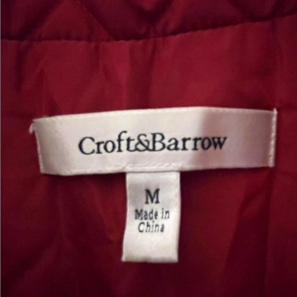 🎉Host pick🎉 Croft & Barrow Cherry Quilted Vest - Picture 4 of 5